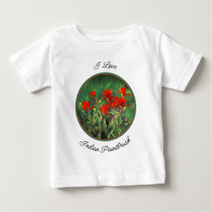 T-shirt Pour Bébé Peinture indienne de pinceau - Art Fleur original