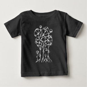 T-shirt Pour Bébé Peinture manuelle - Groupe d'arbres abstraits 2