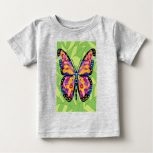 T-shirt Pour Bébé Peinture papillon abstraite