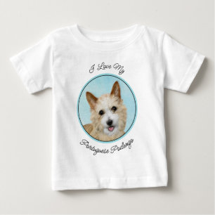 T-shirt Pour Bébé Peinture Podengo Pequeno portugaise - Art original