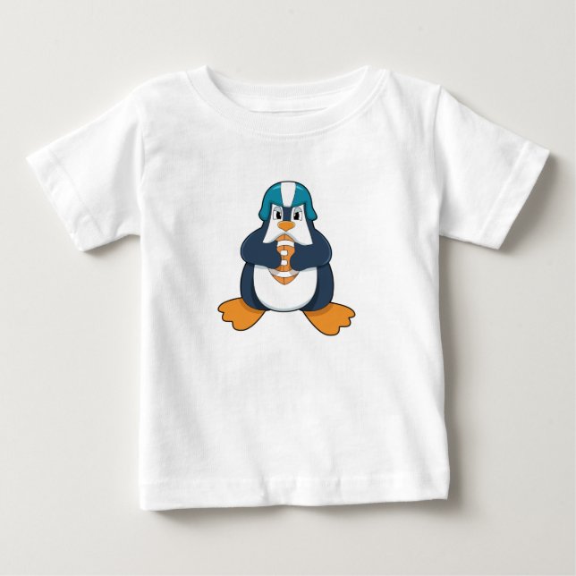 T-shirt Pour Bébé Penguin de football (Devant)