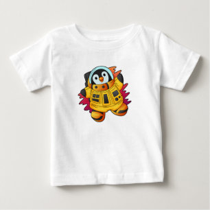 T-shirt Pour Bébé Penguin en costume d'astronaute