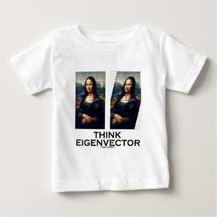 T-shirt Pour Bébé Pensez le vecteur propre (Mona Lisa reconstituée)