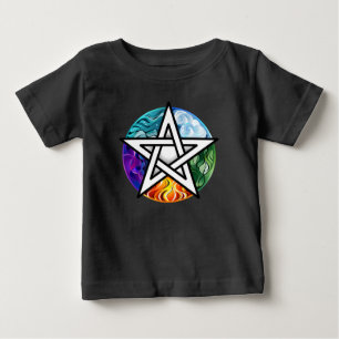 T-shirt Pour Bébé pentagramme wiccan