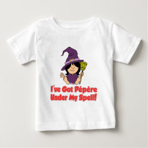 T-shirt Pour Bébé Pepere sous mon sort