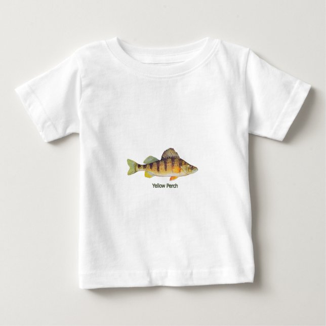 T-shirt Pour Bébé Perche jaune (intitulée) (Devant)