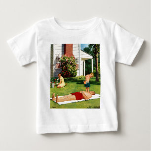 T-shirt Pour Bébé Père de arrosage