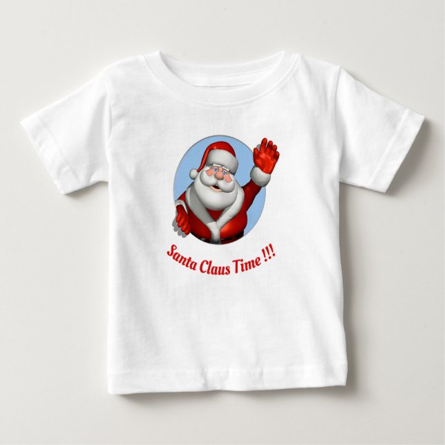 T-shirt Pour Bébé Père Noël bébé 1 (Devant)