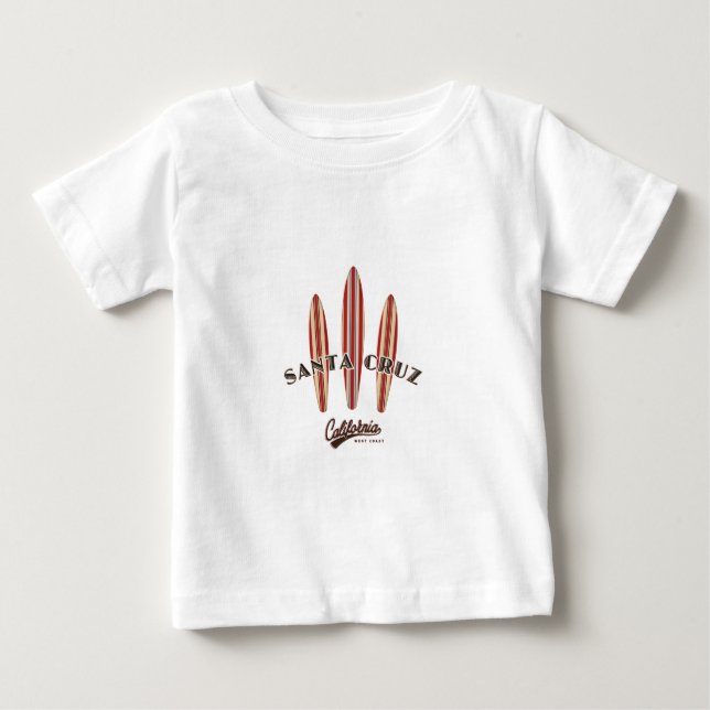T-shirt Pour Bébé Père Noël Cruz California Three Surboards (Devant)