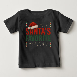 T-shirt Pour Bébé Père Noël Favorite Baby top