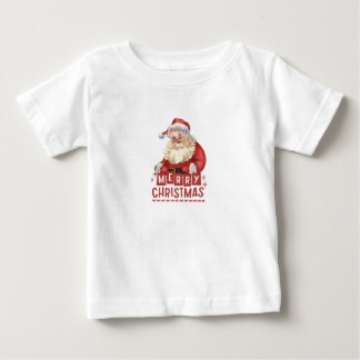 T-shirt Pour Bébé "Père Noël Little Helper : Infant Christmas Tee"