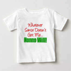 T-shirt Pour Bébé Père Noël ne veut pas