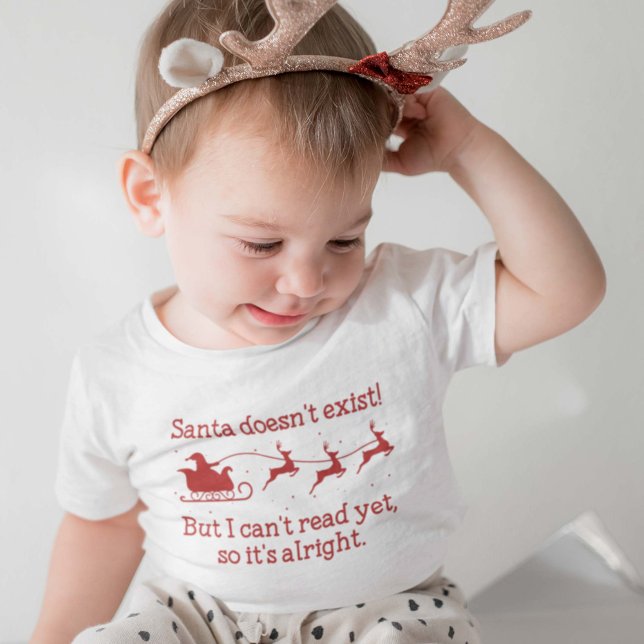 T-shirt Pour Bébé Père Noël n'existe pas ! (Créateur téléchargé)