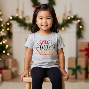 T-shirt Pour Bébé Père Noël Petite Douceur Cadeau de Noël