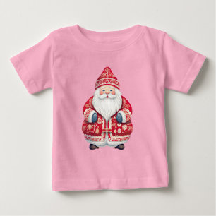 T-shirt Pour Bébé Père Noël populaire scandinave