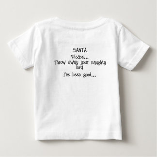 T-shirt Pour Bébé Père Noël Vous A Vu Les Enfants Tee