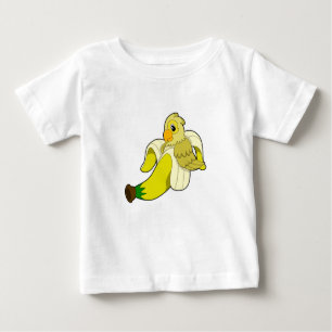 T-shirt Pour Bébé Perroquet avec banane
