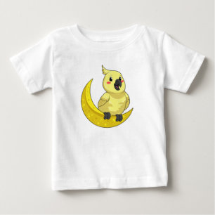T-shirt Pour Bébé Perroquet avec lune