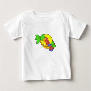 T-shirt Pour Bébé Perroquet avec noix de coco