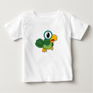 T-shirt Pour Bébé Perroquet avec verre de nivellement