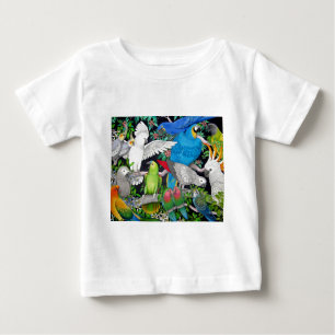 T-shirt Pour Bébé Perroquets du monde