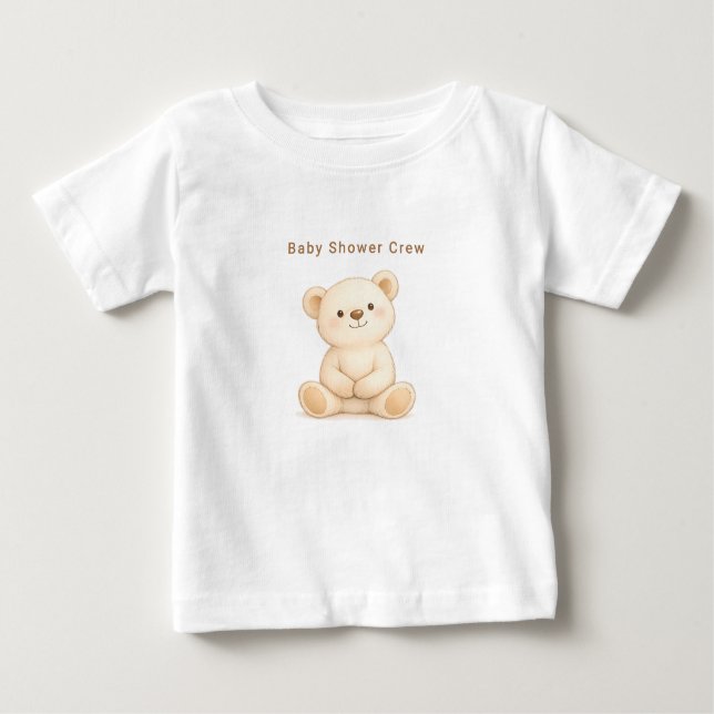 T-shirt Pour Bébé Personalized Baby Shower (Devant)