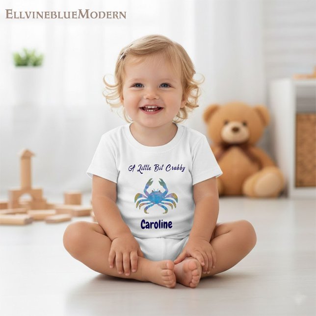 T-shirt Pour Bébé Personalized Cancer Zodiac Impressionist Toddler  (Créateur téléchargé)