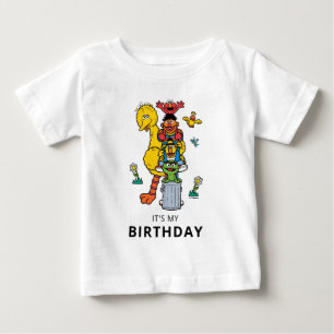 T-shirt Pour Bébé Personnages de Sesame Street et chemise d'annivers