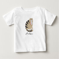 Personnalisable drôle mignon Chat souriant Bib béb