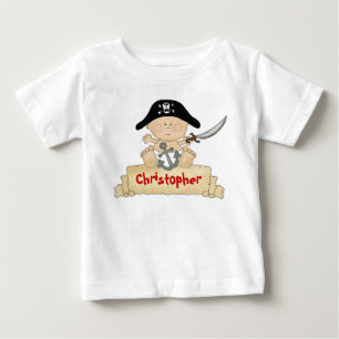 T-shirt Pour Bébé Personnalisé Cute Baby Pirate Boys