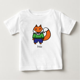 T-shirt Pour Bébé Personnalisé Felix le Fox