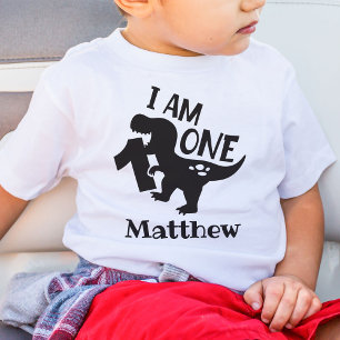 T-shirt Pour Bébé Personnalisé Je Suis Un Anniversaire Dinosaure T-S