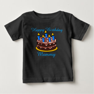 T-shirt Pour Bébé Personnalisé mignon Joyeux Anniversaire maman bébé