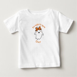 T-shirt Pour Bébé Personnalisé Trop mignon Pour Parler Halloween
