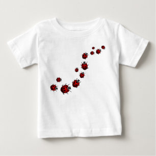 T-shirt Pour Bébé Personnaliser du Jersey de bébé de coccinelle de