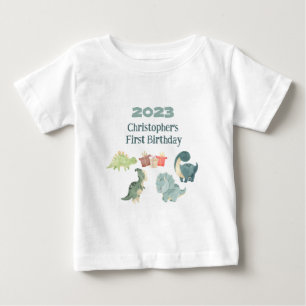 T-shirt Pour Bébé Personnaliser Nom Année Premier Anniversaire Bébé 