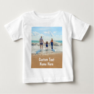 T-shirt Pour Bébé Personnaliser votre T-shirt photo bébé avec texte