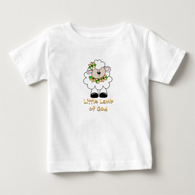 T-shirt Pour Bébé Petit agneau de Dieu (Devant)
