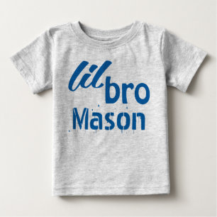 T-shirt Pour Bébé Petit Bleu BRE personnalisé