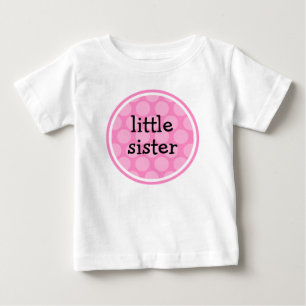 T-shirt Pour Bébé Petit Cercle rose Pointe Soeur