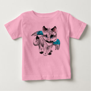 T-shirt Pour Bébé Petit chat Ange Carton