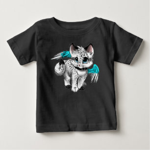 T-shirt Pour Bébé Petit chat Ange Carton