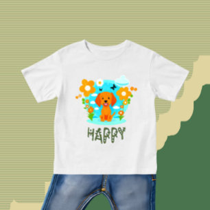 T-shirt Pour Bébé Petit chien mignon