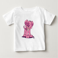 Petit chiot rose Vêtement bébé