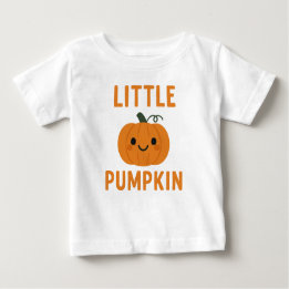 T-shirt Pour Bébé Petit Citrouille mignon automne