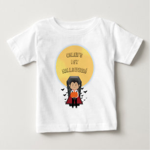 T-shirt Pour Bébé Petit Dracula 1er Premier Vampire et Lune d'Hallow