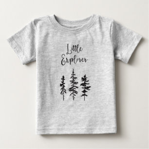 T-shirt Pour Bébé Petit explorateur, chemise de bébé d'arbres de