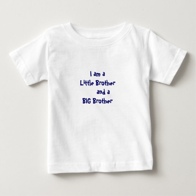 T-shirt Pour Bébé Petit frère Big Brother (Devant)