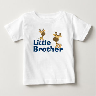 T-shirt Pour Bébé Petit frère de girafe mignonne
