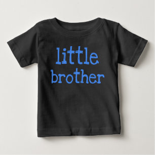 T-shirt Pour Bébé Petit frère de texte bleu